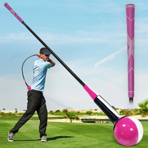 Best selling on Amazon OEM/ODM Pink White Lady Professional Golf Swing Grip Warm Up Stick Practice Club For Golf Swing Trainer