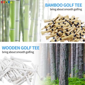 Арзан фабрика белән тәэмин итү Яңа дизайн OEM / ODM җитештерүче төсле гольф агач бамбук тие логотибы белән экологик чиста.