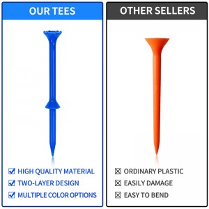 OEM ODM New Arrival Double-Deck Big Cup Plus 83mm Golf T-Shirt Hersteller billig benutzerdefinierter Logodruck hoher Qualität günstiger Preis Langlebig Umweltfreundlich