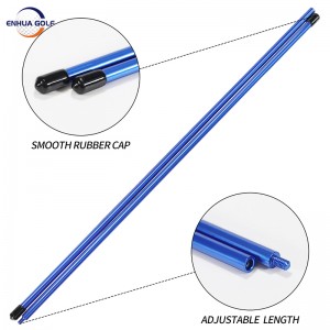 Nový design Dvojitá skládaná hliníková golfová kalibrační hůl 85 cm 3 ks v balení šetřící náklady na velmi kvalitní výrobce