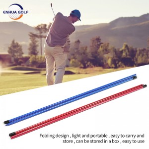 עיצוב חדש מתקפל כפול אלומיניום מקל יישור כיול גולף 85 ס"מ 3 יח' לחבילה חיסכון בהובלה יצרן באיכות מעולה