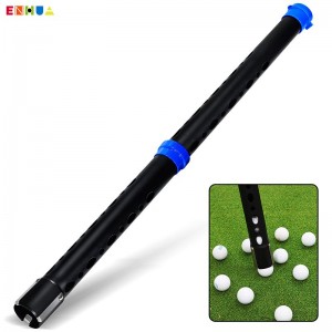 ຂາຍດີທີ່ສຸດໃນ Amazon OEM ODM ການອອກແບບໃຫມ່ TPR + Aluminum Tube Golf Picker ທົນທານ Detachable Golf Ball Collector ສໍາລັບນ້ໍາແລະ Bushes Shag Tube