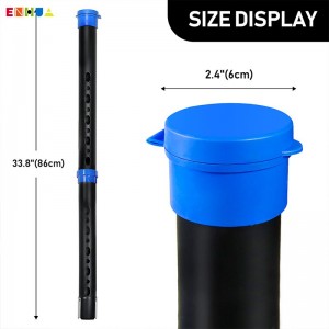 Best sale on Amazon OEM ODM New Design TPR + Aluminium Tube Golf Ball Picker Durable Detachable Golf Ball Collector for Water and Bushes Shag Tube