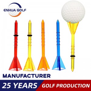Engros tilpasset logo trykt Nytt design Tykk 83 mm tykk Golf Tee knagg Golf Tee Plast Golf Tees Super fin og lav motstand