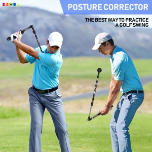 Hot-selling Golf Swing Adjustment Alignment Alat Koreksi Pituduh Pelatih Bantuan Smart Home Golf Simulator Stick Trainer Analyzer