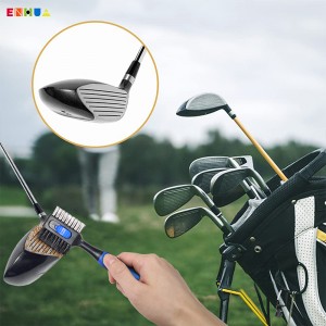 Oem/odm nova versão mini leve e elegante escova de clube de golfe clipe magnético ferramentas de limpeza clubber carrinho de golfe putter escova de alta qualidade
