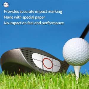 OEM-nagykereskedelmi promóciós jó minőségű papíranyag gyakorlati swing edzés golf ütőszalag gyári ellátás gyakorlat hinta edzés ütési címkék ütési szalag matricák