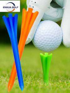 Sampel logo kustom gratis terbaik untuk menjual tee golf karet 83mm yang unik