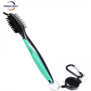Ehhua Golf Club Brushes Cleaners Tool sa Paglilinis Na May 2 Ft Retractable Zip-line Aluminum Carabiner