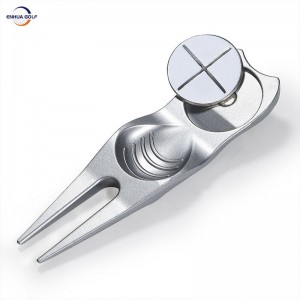 OEM Wholesale Reduction sale in stock on sale Deluxe Golf Divot Tool with magnetic ball marker Super High quality
