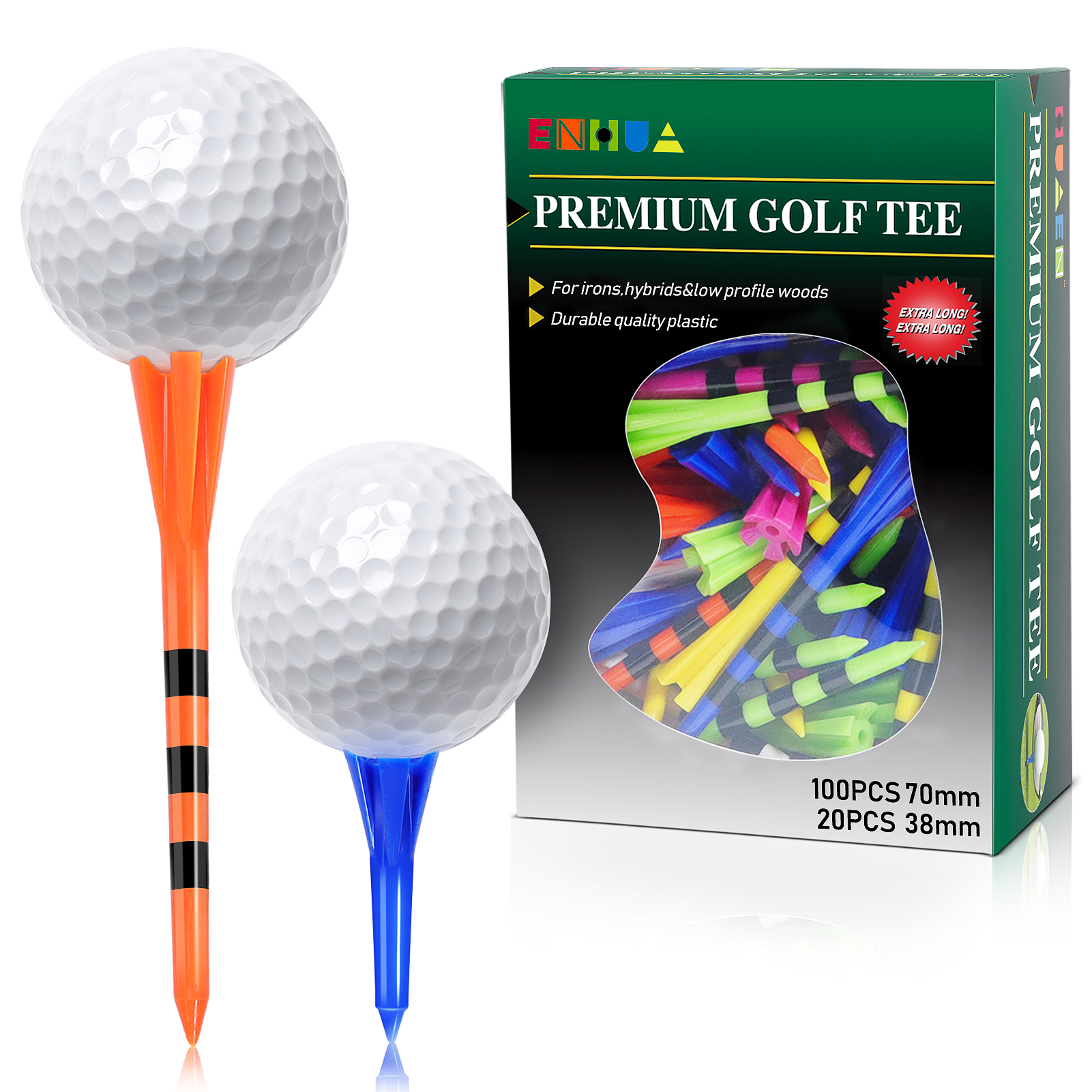 Free sample custom logo best for sell unique 83mm rubber golf tees Featured Image