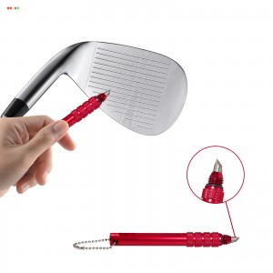 Portable Golf Club Cleaning Sharpener Stainless Steel Iron Aluminium Features Wholesome Pencil Brush Accessories On-the-go Care
