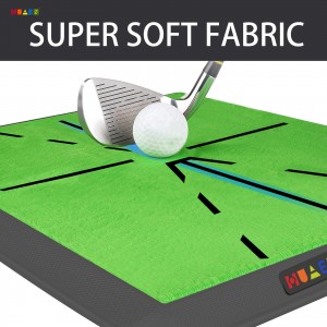 Flannelette Swing Path Trainer-Instant Feedback Golf Practice Hitting Aid Swing Detection Batting training mat