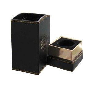 Cosmetic Packing Box, Lid and base Leather paper cardboard storaging gift box, Made of High-quality Paper, Various Sizes and Colors are Available, Fancy cardboard gift box