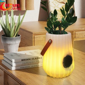 Professional China Smart Night Lamp With Speaker And Charger - Music Flower Pot Bluetooth Speaker Customized Logo-Huajun – Huajun