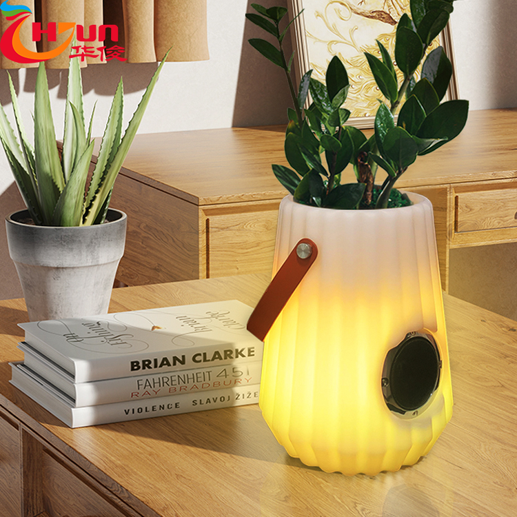2022 High quality Smart Lamp With Speaker Price – Music Flower Pot Bluetooth Speaker Customized Logo-Huajun – Huajun