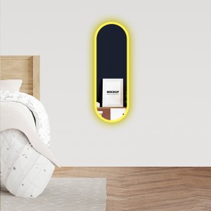 Espelho de parede LED com luz moderna decorada fabricante chinês |Huajun