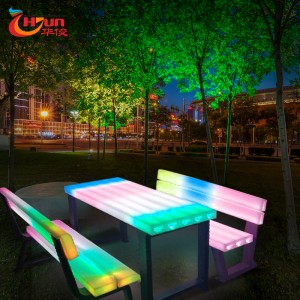 Bottom price Light Garden Outdoor Manufacturer - Simple LED Garden Bench lighting Factory Direct Sale-Huajun – Huajun