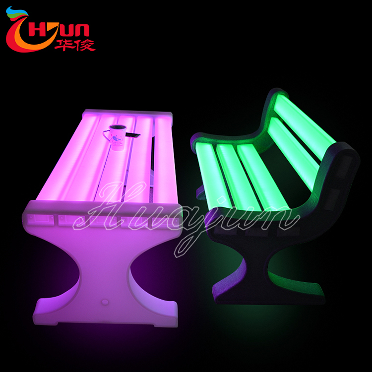 Ordinary Discount Bar Table Led - Outdoor Illuminated LED Benches Furniture Manufacturer-Huajun – Huajun detail pictures