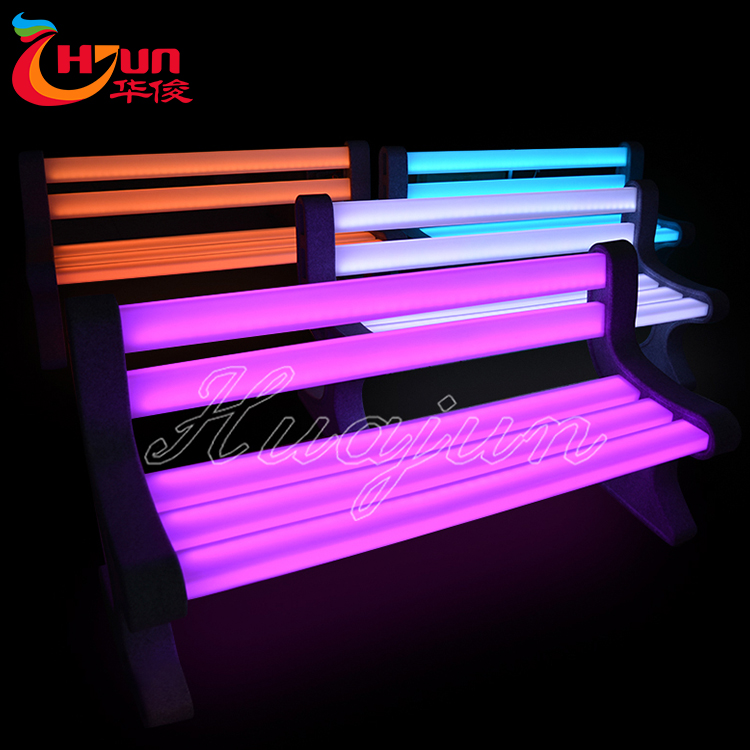 Factory wholesale Lead Planters For Sale - Outdoor Illuminated LED Benches Furniture Manufacturer-Huajun – Huajun