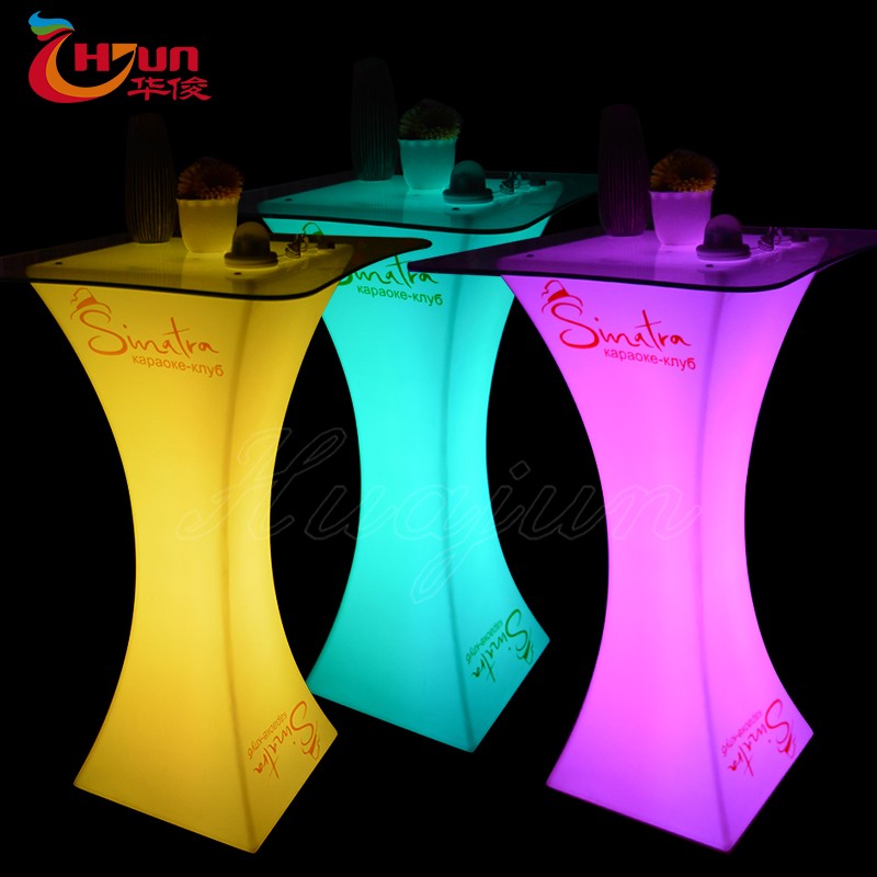 Special Design for Illuminated Coffee Table - LED Bar Cocktail Table Factory Wholesale-Huajun – Huajun