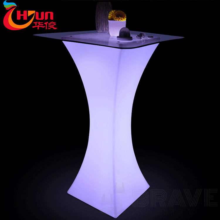 Special Design for Illuminated Coffee Table - LED Bar Cocktail Table Factory Wholesale-Huajun – Huajun detail pictures