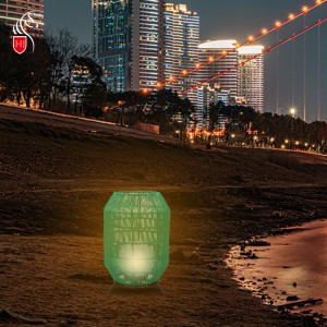 Rattan Handwoven Günəş Bağça Lampası İstehsalçıları |Huajun