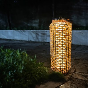 LED Solar Garden Rattan Lamp  | Huajun