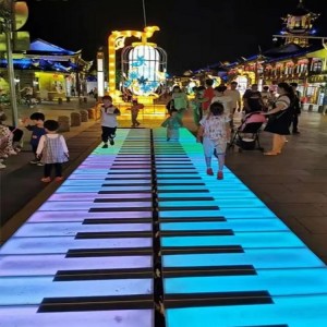 Baldosa de piso LED de piano interactivo Precio personalizado | Huajun