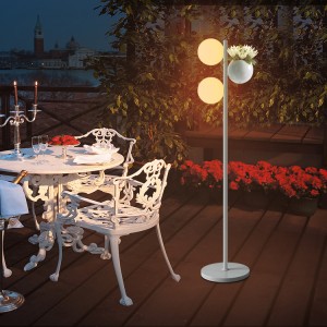 Outdoor Courtyard Ambience Led Flower pot floor lamp |Huajun