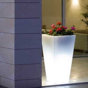 Solárne LED plastové kvetináče Podpora továrne Prispôsobenie služby |Huajun