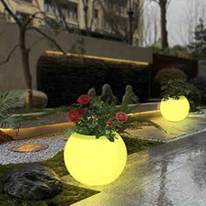 Outdoor Led Glow Flower Pots Manufacturer From China | Huajun