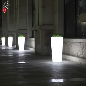 Solární LED plastové květináče Podpora továrny Přizpůsobení služby |Huajun