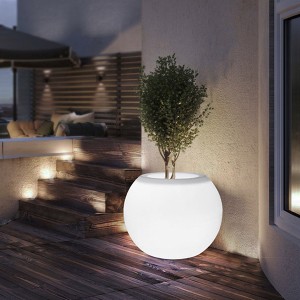 Outdoor Led Glow Flower Pots Manufacturer From China |Huajun