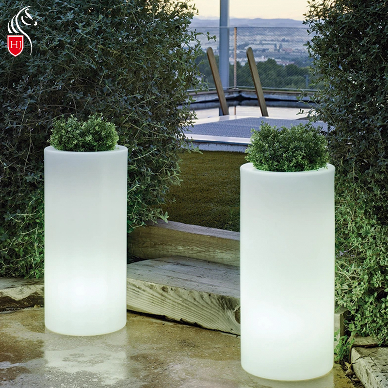 Excellent quality Outdoor Garden Led Light Factory - LED Lighted Flower Plant Pots wholesale Price | Huajun – Huajun