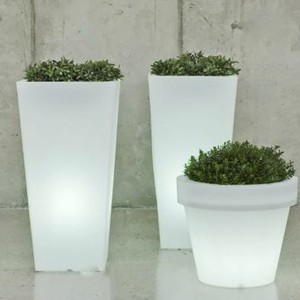 Suporte de fábrica para vasos de flores de plástico LED solar Serviço personalizado |Huajun