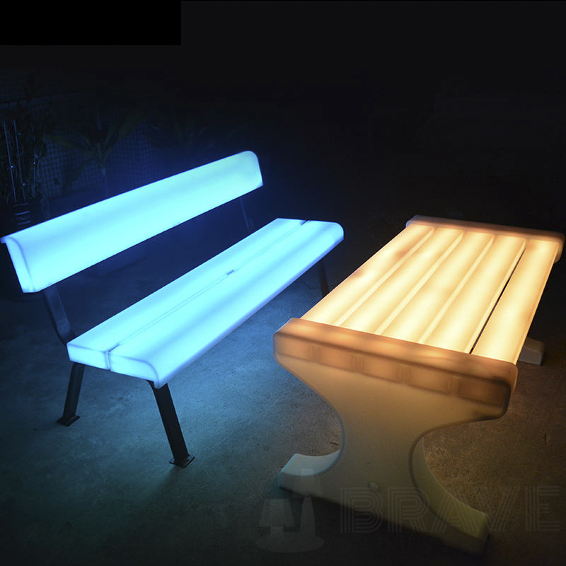 High Quality Garden Light Outdoor - Outdoor Garden LED Bench Factory Price | Huajun – Huajun