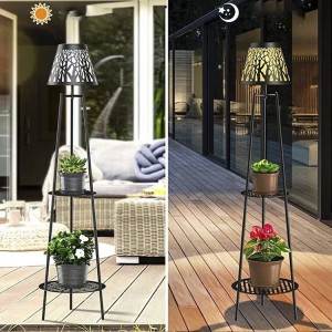 Stojak na rośliny z dostosowaną lampą słoneczną LED |Huajun