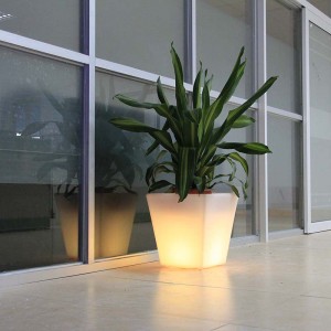 Solar Led Plastic Flower Pots China Factory තොග |හුවාජුන්