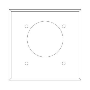 7892 Power Outlet Receptacle-One/Two Gang Stainless Steel Wallplates