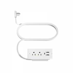 D50221-4 Recessed Power Strip /Desk Outlet W/USB Ports