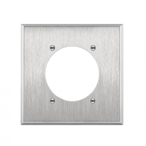 7992 Power Outlet Receptacle-One/Two Gang Stainless Steel Wallplates