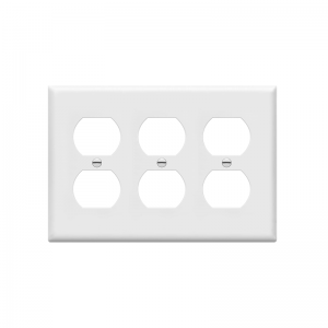 8823M Duplex Receptacle Plastic Wallplates