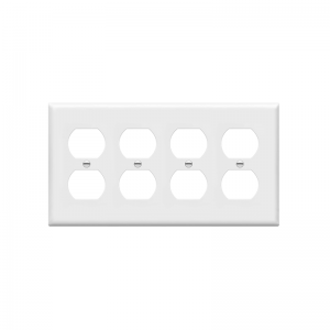8824M Duplex Receptacle Plastic Wallplates