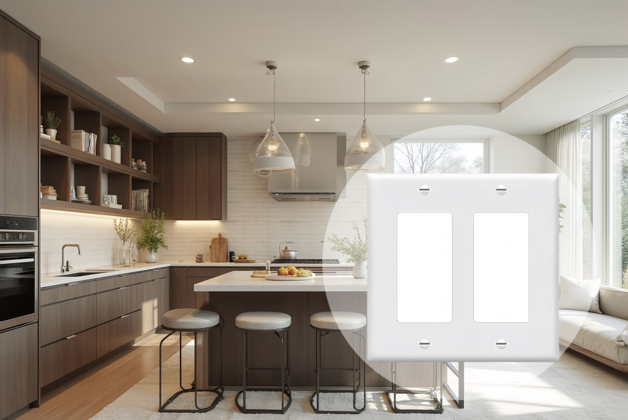 Upgrade to the 8832 Model for a Modern Look, Spacious Plug Access, Reliable Plastic Safety.