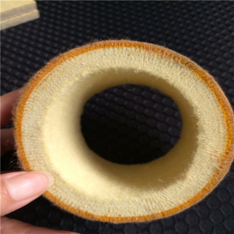 600 Degree Spiraled Needle Punched Felt Roller for Aluminum Extrusion Run out Table