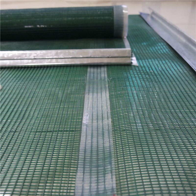 Polyurethane Coated Stainless Steel Wire Mesh Screen Media 3X8mm Aperture for Vibrating Screen Deck
