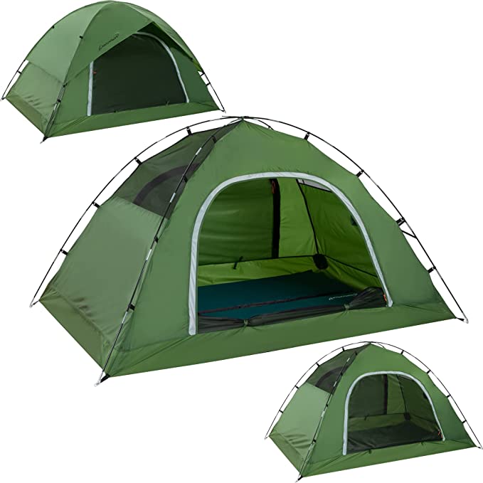 Camping Tent for 2 Person, 4 Person – Waterproof Two Person Tents for Camping, Small Easy Up Tent for Family Featured Image
