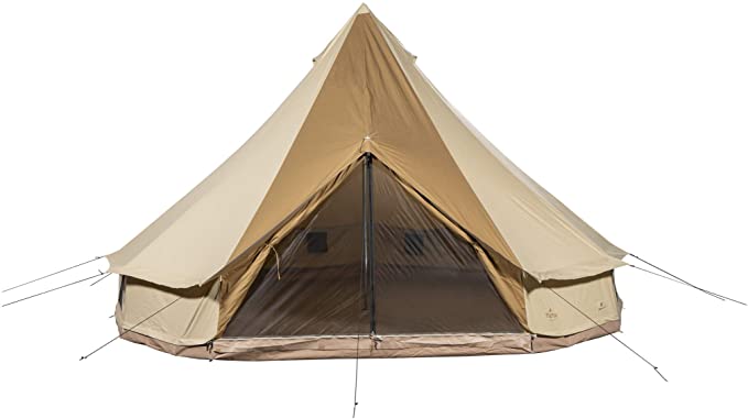 HV-Sports Canvas Tent Waterproof Bell Tent for Family Camping in All Seasons Featured Image