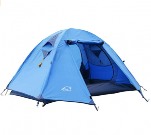 Tenda da campeggio professionale per 2-3 persone resistente alle intemperie in alluminio a doppio strato antivento per alpinismo all'aperto, caccia, escursionismo, viaggi avventurosi
